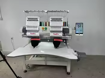 2 höfuð 15 nálar útsaumavél