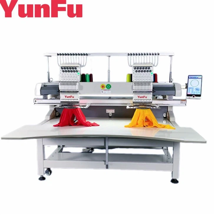 Tveir höfuð útsaumur vélar Stór vinnusvæði Hight skilvirkni